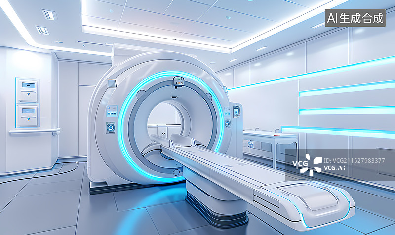 【AI数字艺术】核磁共振医疗设施图片素材