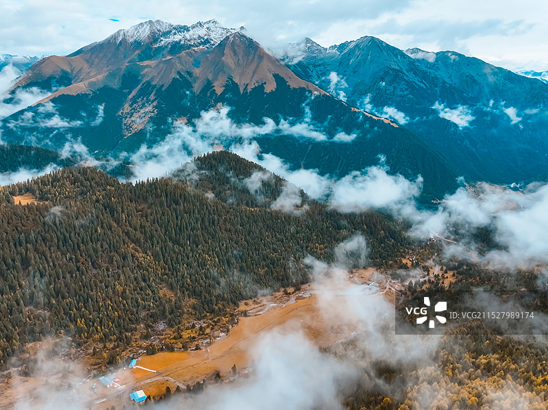 党岭秋色图片素材