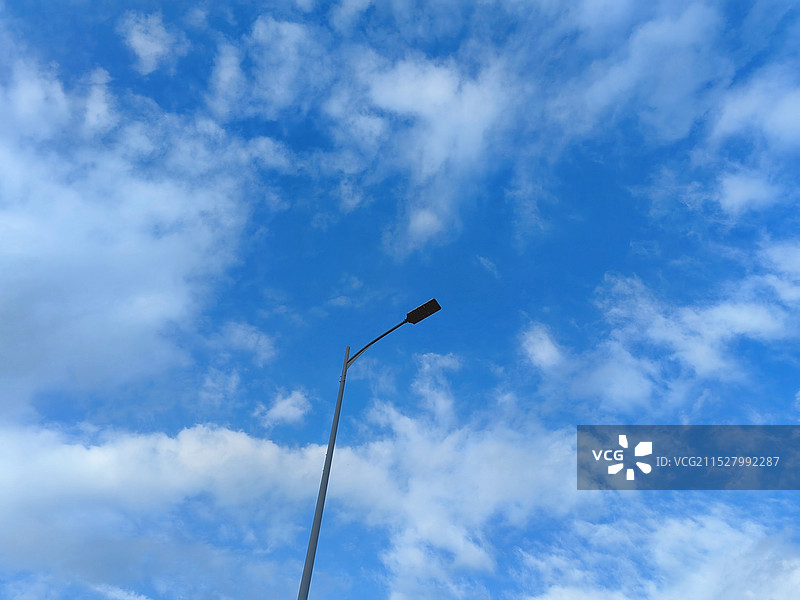 路灯与天空图片素材
