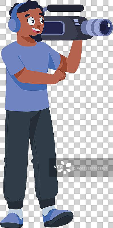 活动中使用摄像机的摄影师图片素材