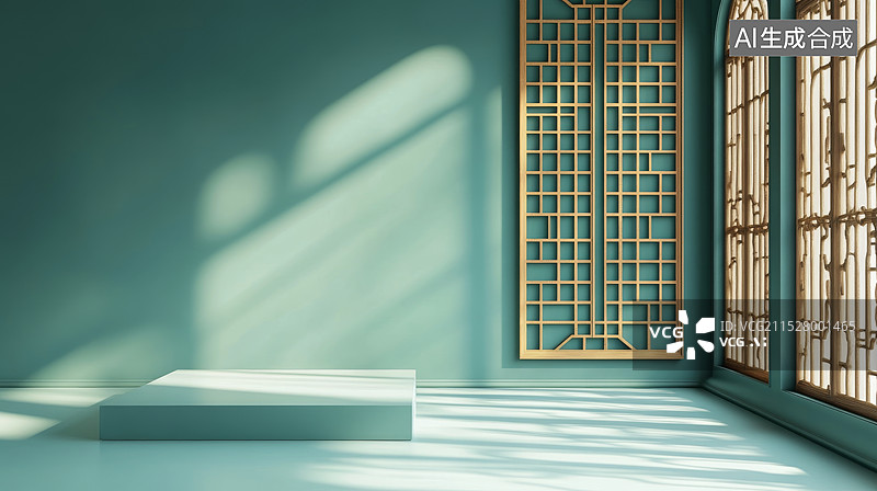 【AI数字艺术】设计感的室内屏风图片素材