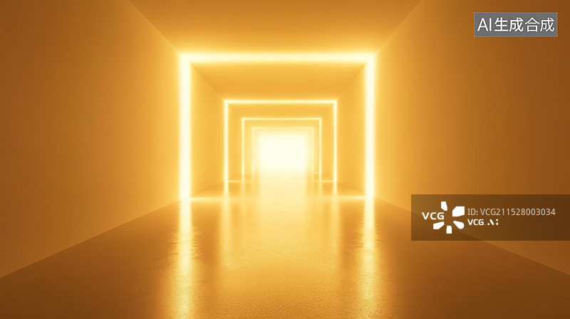【AI数字艺术】金色发光背景图片素材
