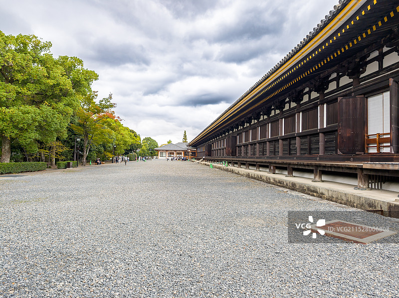 日本京都三十三间堂风光图片素材