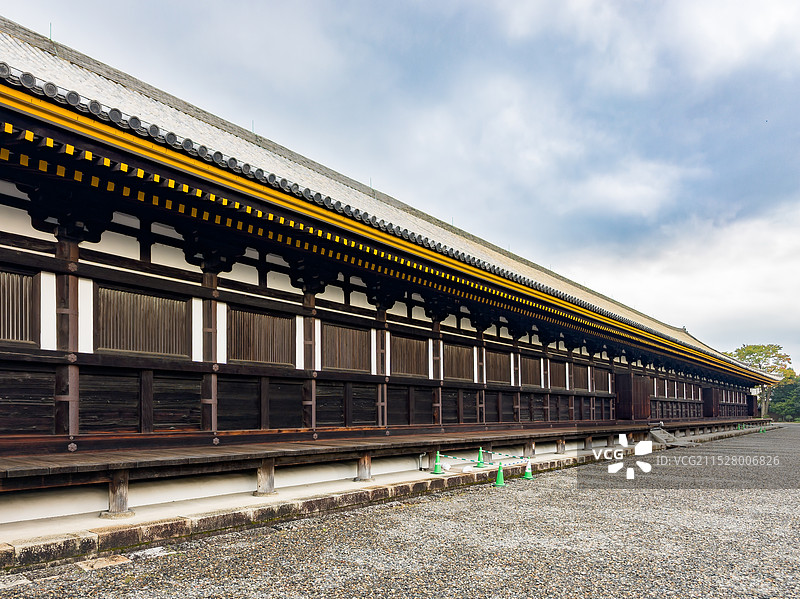 日本京都三十三间堂风光图片素材