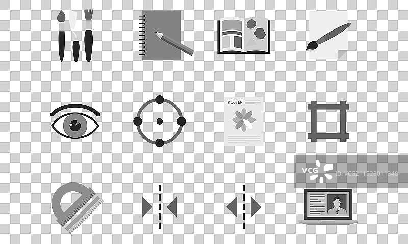 教育图标集图片素材