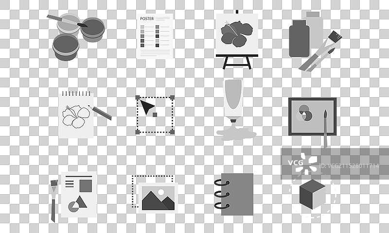教育教师图标集图片素材