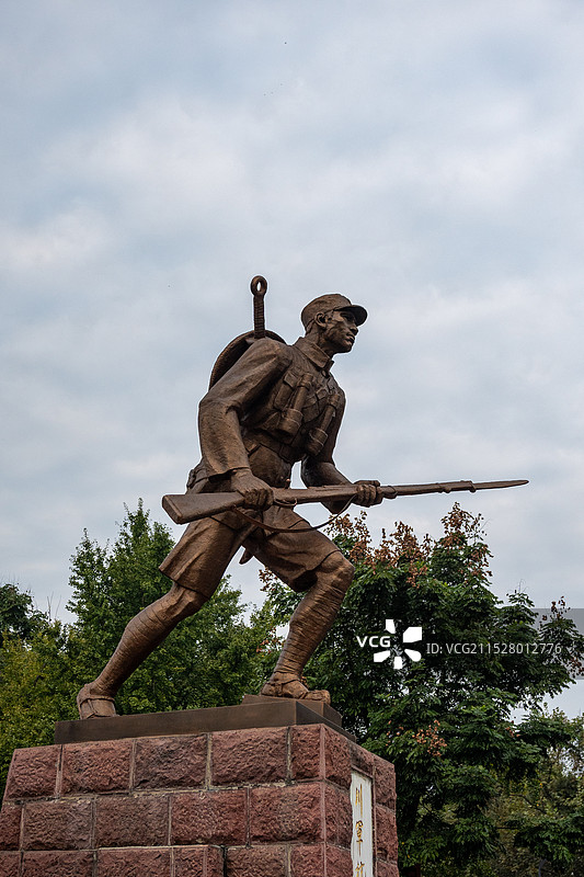 川军抗日阵亡将士纪念碑图片素材