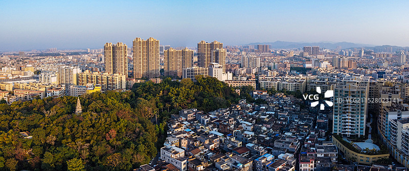 阳江 百利广场 人民广场 东风二路 北山公园 宇通大厦 航拍图片素材