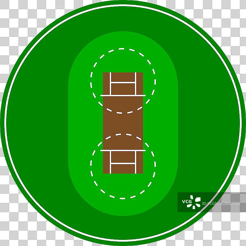 维护良好的网球场的鸟瞰图图片素材