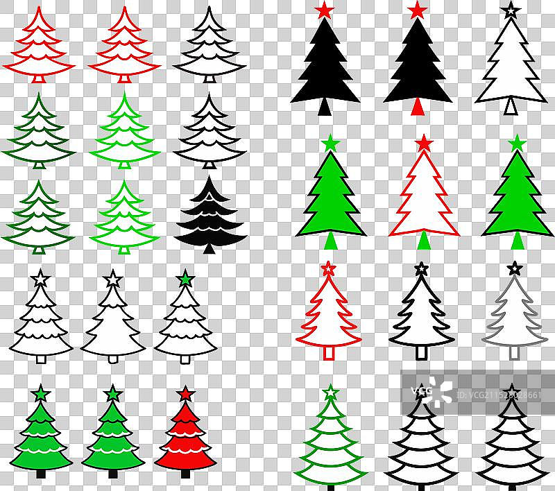 圣诞树设计合集图片素材