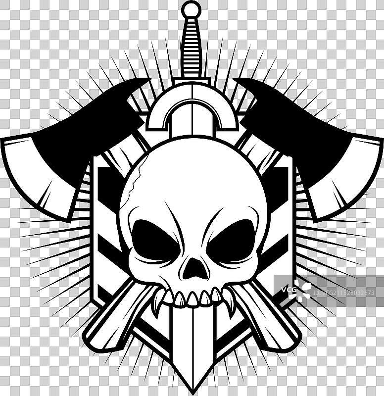 骷髅徽章 02图片素材