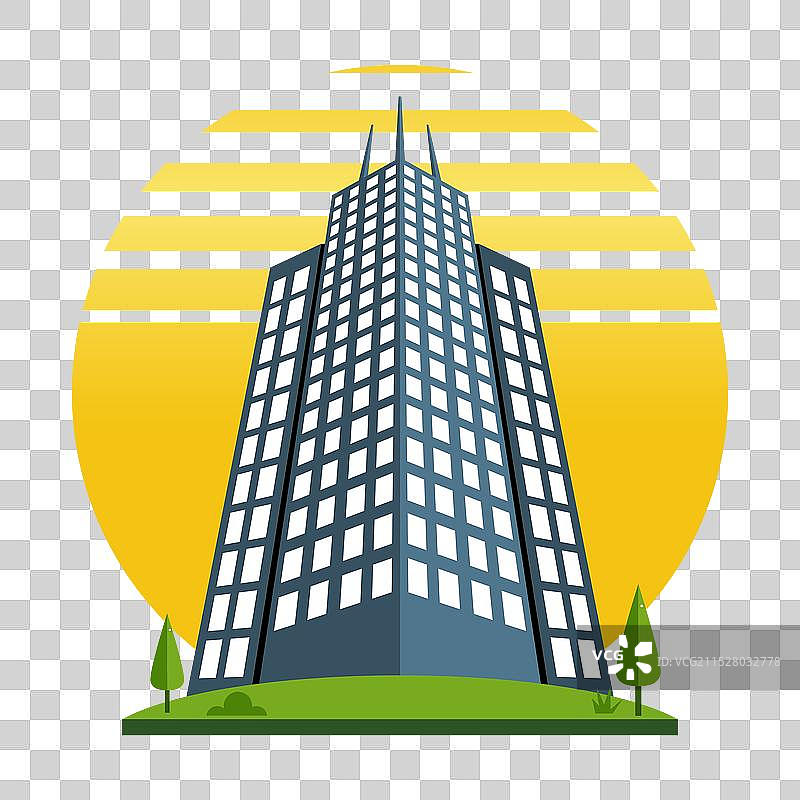 现代摩天大楼建筑图标城市建筑图片素材