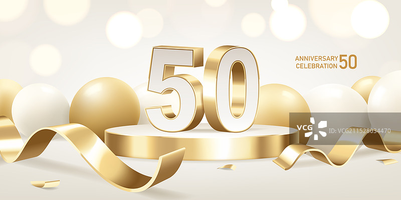 50周年庆祝背景图片素材