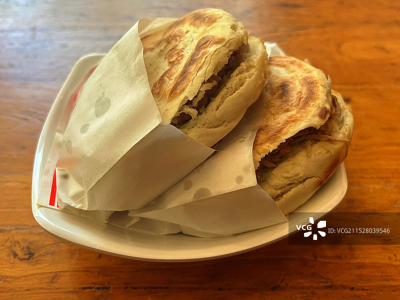 山西肉夹馍图片素材