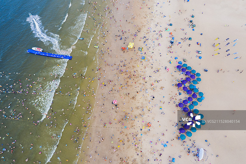 夏日海滩  连云港图片素材