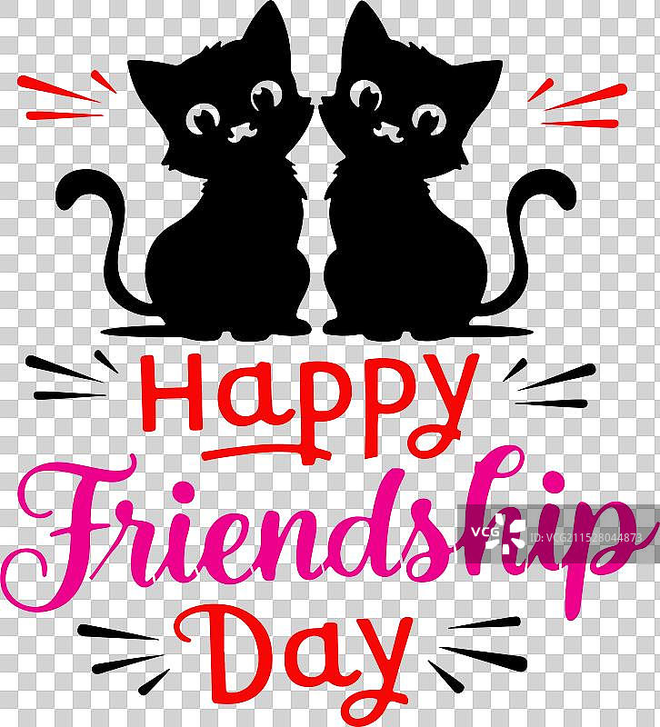 现代设计的友谊日宣传册图片素材