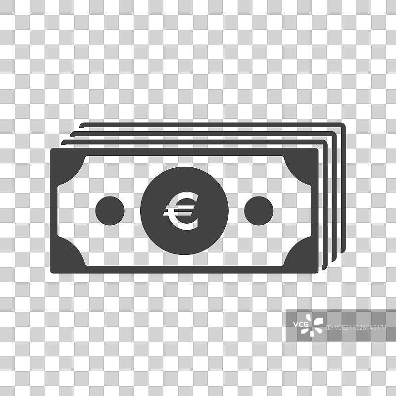 欧元纸币支付图标图片素材