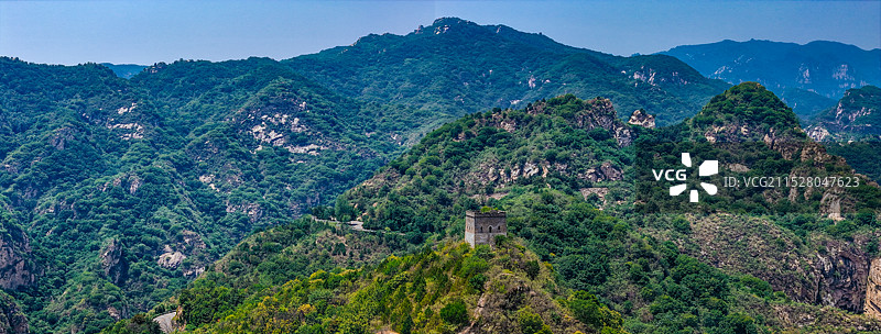 鹿皮关长城 密云 石城镇 龙云山 黑龙潭 航拍图片素材