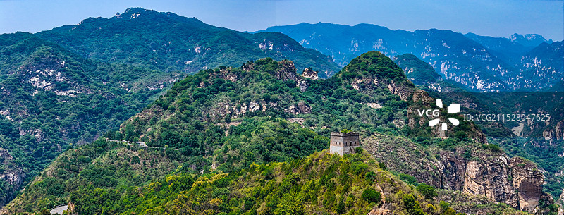 鹿皮关长城 密云 石城镇 龙云山 黑龙潭 航拍图片素材