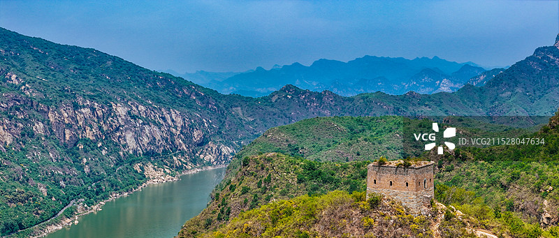鹿皮关长城 密云 石城镇 龙云山 黑龙潭 航拍图片素材
