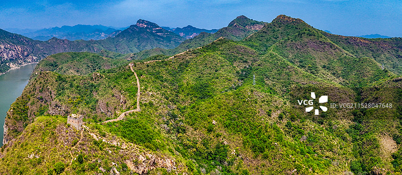 鹿皮关长城 密云 石城镇 龙云山 黑龙潭 航拍图片素材