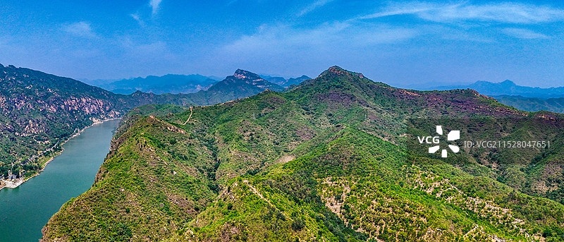 鹿皮关长城 密云 石城镇 龙云山 黑龙潭 航拍图片素材