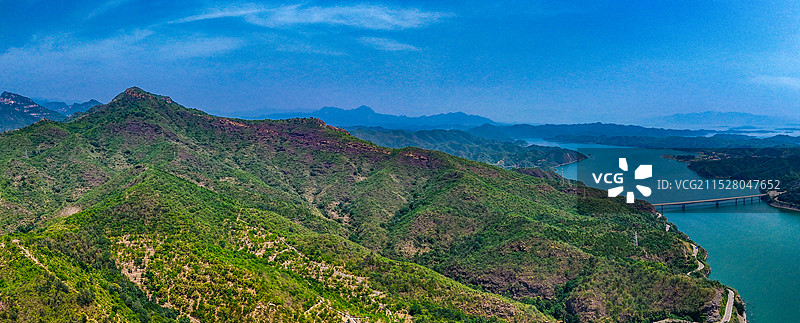 鹿皮关长城 密云 石城镇 龙云山 黑龙潭 航拍图片素材