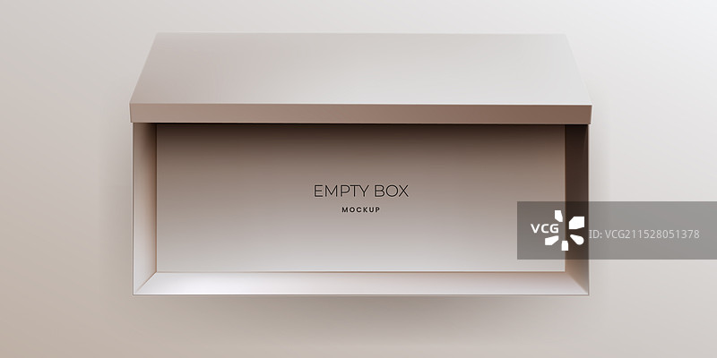优雅的开口鞋盒模型展示了一个图片素材