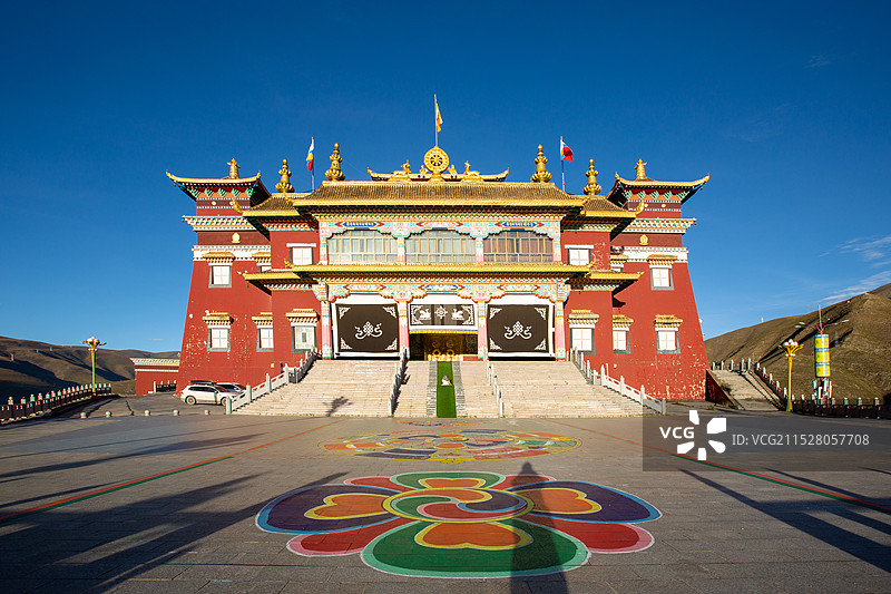 青海省玉树藏族自治州结古寺旅游景区图片素材