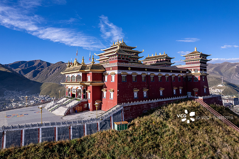 青海省玉树藏族自治州结古寺旅游景区图片素材