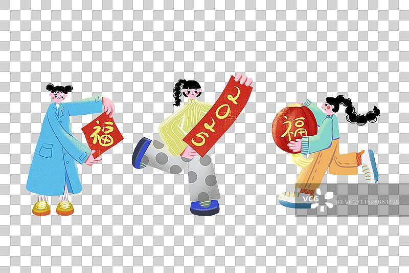 欢乐过新年的人图片素材