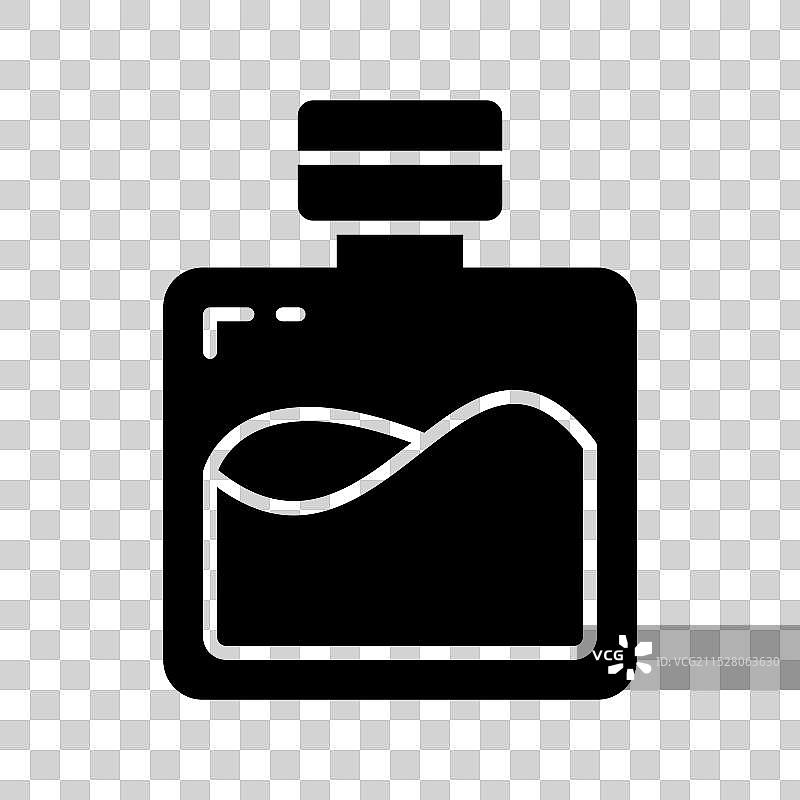 玻璃瓶中的剃须后乳液图片素材