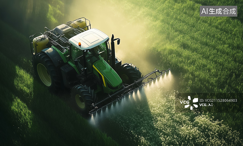 【AI数字艺术】农田里耕种的农作物图片素材