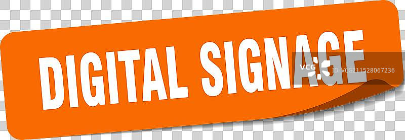 数字标牌贴纸 数字标牌标签图片素材