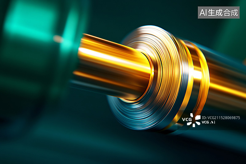 【AI数字艺术】工厂机床的精密加工场景背景图片素材