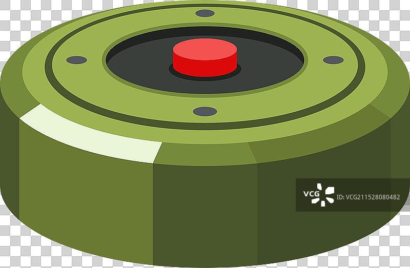 绿色军事反坦克地雷图片素材