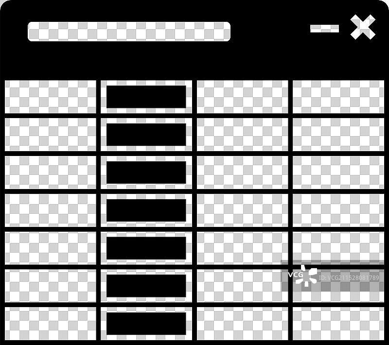 Excel 网格表格图标图片素材