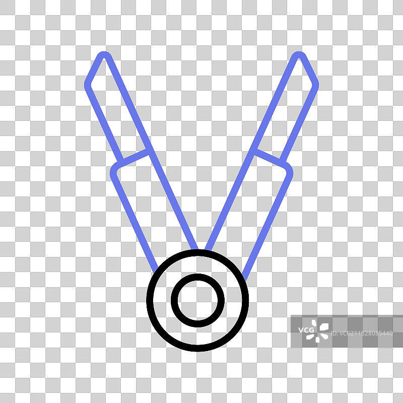 白色背景上的直发器设计图片素材