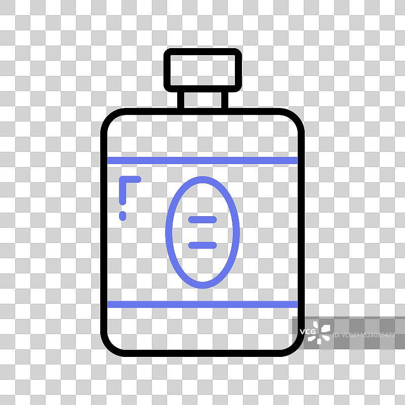 玻璃瓶中的剃须后乳液图片素材