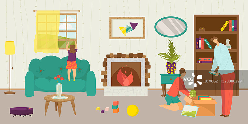 搬家到新家的概念图片素材