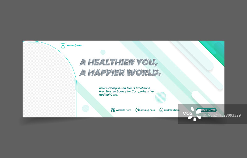 健康保险社交媒体横幅图片素材