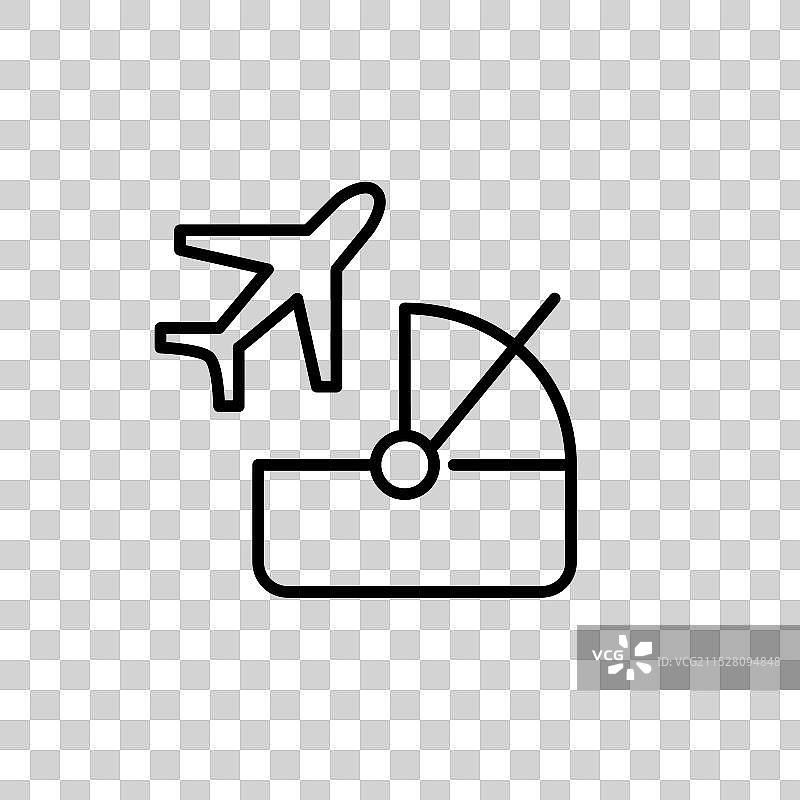 婴儿摇篮和安全的飞机旅行图片素材