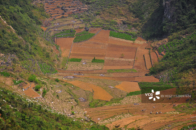 百色乐业大石围天坑群景区图片素材