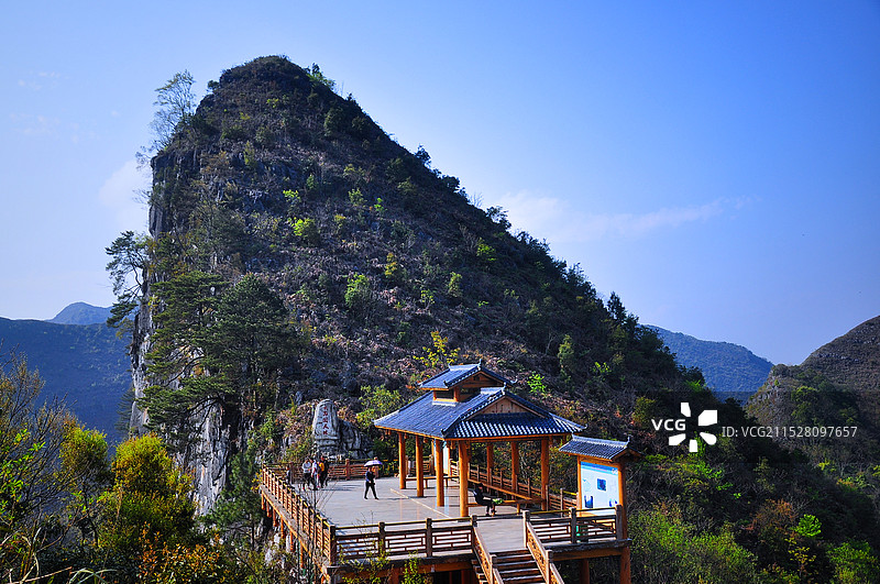 百色乐业大石围天坑群景区图片素材