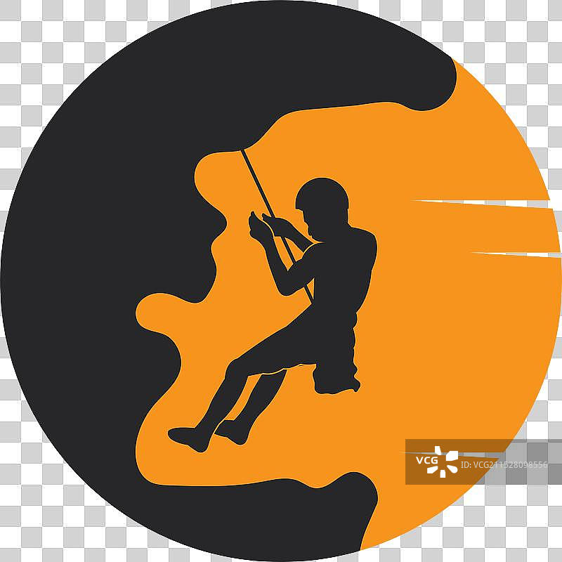 岩石攀登标志模板图片素材