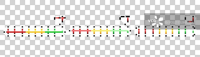 8位像素艺术加载条概念图片素材