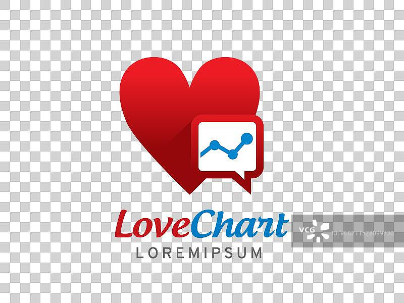爱情聊天标志符号或图标模板图片素材