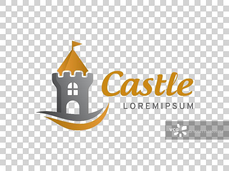 城堡标志符号或图标模板图片素材