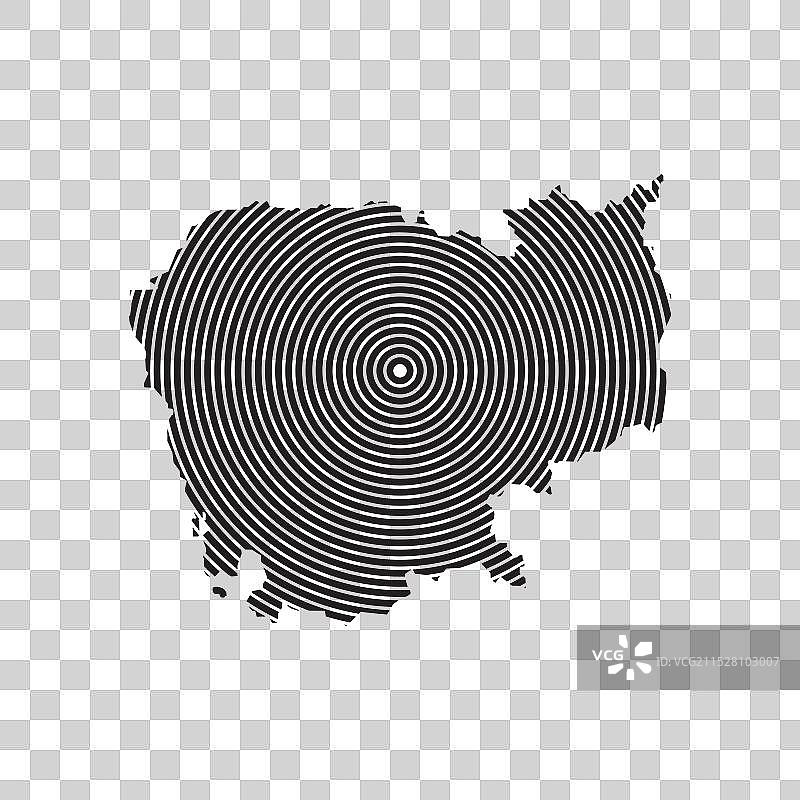柬埔寨地图图标图片素材