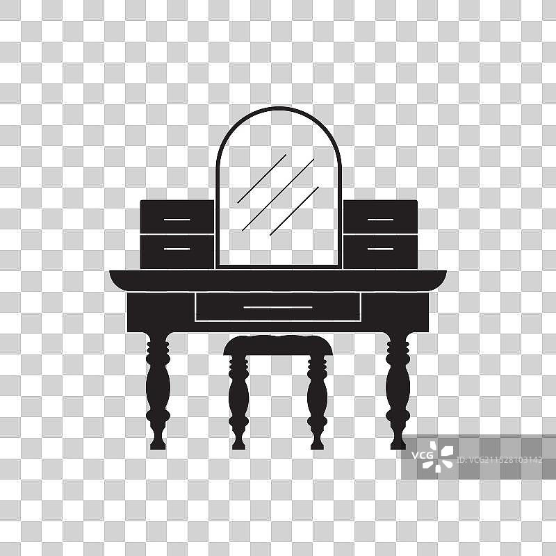 梳妆台图标图片素材